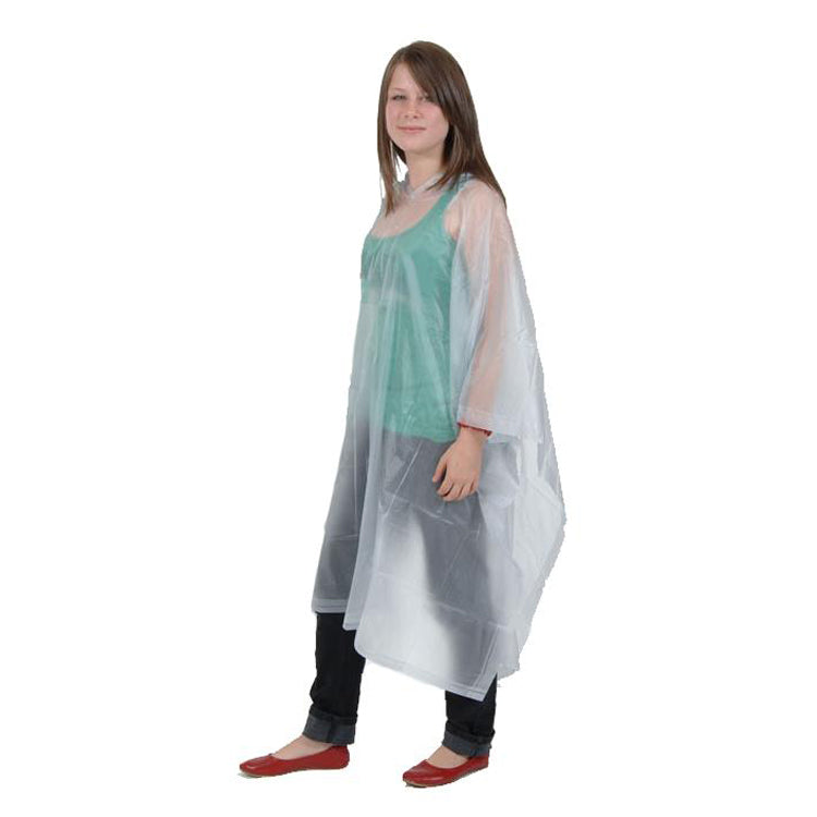 Childs Waterproof Rain Poncho With Hood – EVA Reusable