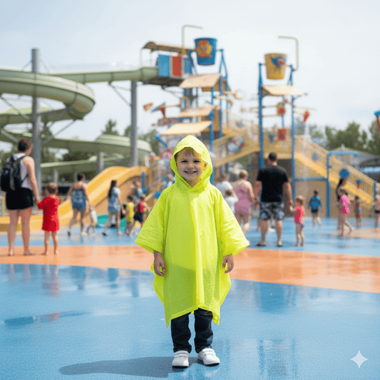 Child Waterproof Rain Poncho With Hood – Suit 4-6 yrs