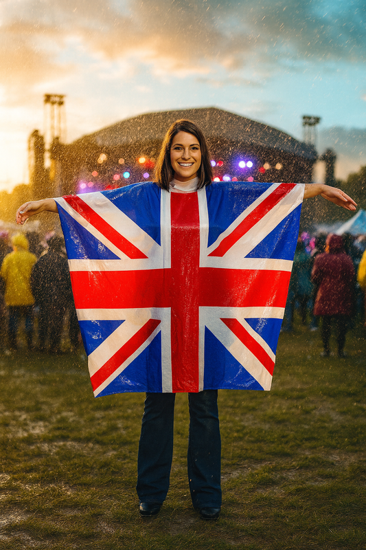 Union Jack Pack of 2 Waterproof Adult Rain Ponchos