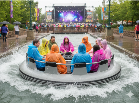 Waterproof Rain Poncho Deluxe PVC With Hood, Adult Size