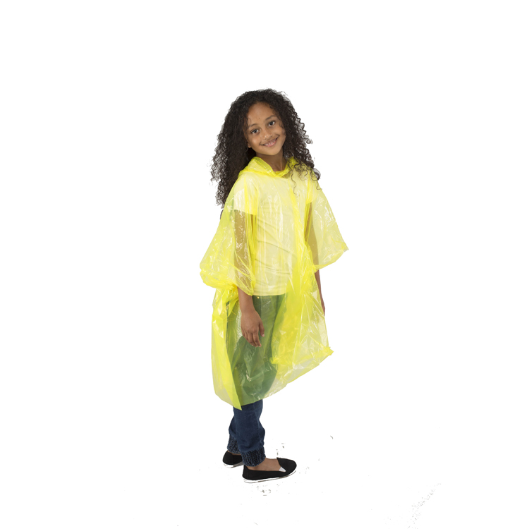 StayDry Rain Poncho Child Size Suit Ages 6-10 Years Waterproof Disposable Pack of 10 