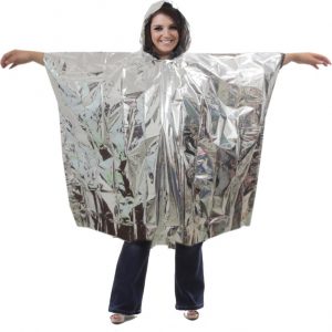 Emergency Silver Foil Poncho