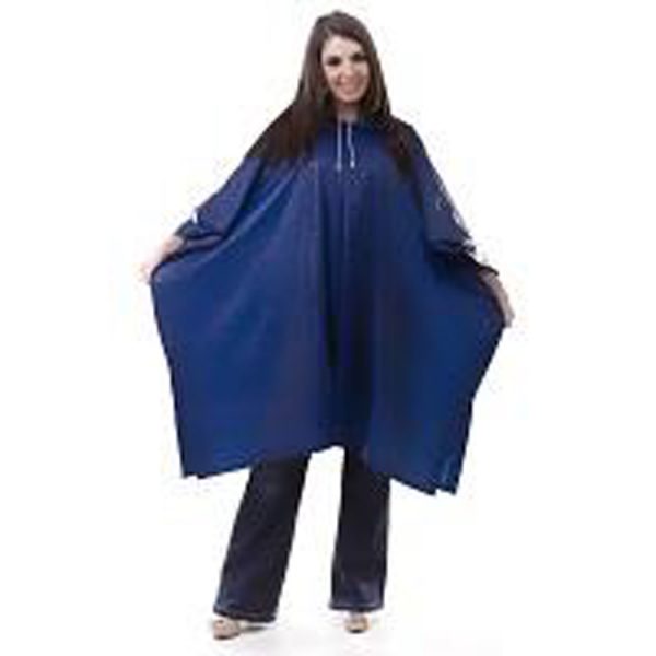 Waterproof-Adult-Rain-Poncho-blue